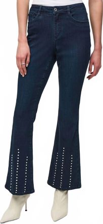 Joseph Ribkoff Cosima Classic Flared Denim Pants In Indigo
