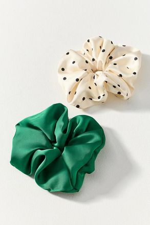 Natasha Polka Dot Scrunchies, Set of 2