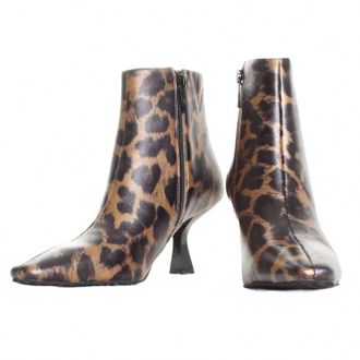 Donald J Pliner Womens Baltimore Leopard Ankle Booties In Multi