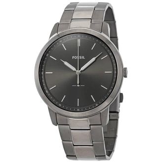 Fossil The Minimalist 3H Grey Dial Two-tone Mens Watch FS5459