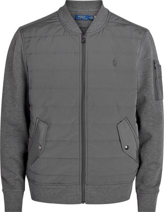 Polo Ralph Lauren Quilted Shell and Cotton-blend Jacket - Grey - Xxl