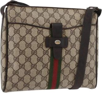 Gucci Pre-owned Cross Body Bags, female, Beige, Size: ONE SIZE Pre-owned Vintage Shoulder Bag