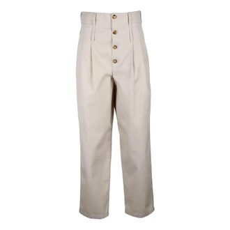 Moschino Chino Tapered Pantaloni - - Trousers - Donna - Beige - M