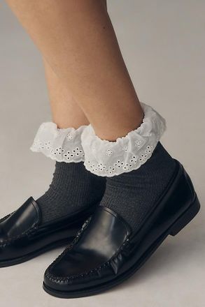 Casa Clara Love Tabitha Pointelle Ruffle Socks