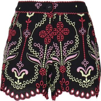 Charo Ruiz Ibiza Kira Shorts In Cotton And Linen Blend