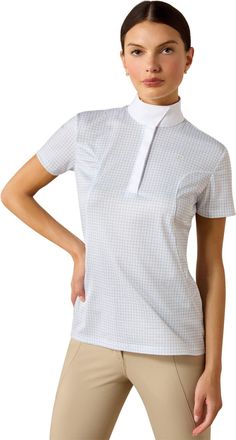 Ariat Womens Aptos Show Shirt in Riviera Check, Size 2X-Small, by Ariat