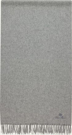 Loro Piana Cashmere Sciarpa Grande Fringe-Trim Scarf