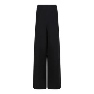 Max Mara Dames, Broeken, Zwart, Maat: M Viscose