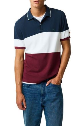 Rodd & Gunn Homebay Sports Fit Colorblock Cotton Piqu&eacute; Polo in Oxblood at Nordstrom, Size Xxx-Large