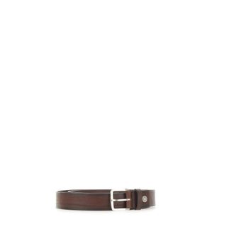 Gianni Chiarini Belts, male, Brown, Size: ONE SIZE Smooth Mahogany Leather Belt