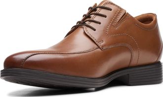 Clarks Mens Whiddon Pace Oxford, Dark Tan Leather, 8.5 UK