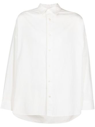 AMBUSH Hat button-up shirt - women - Cotton - 1 - White