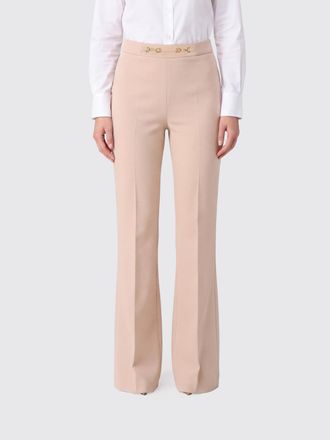 Elisabetta Franchi Slim-Fit Cropped Cr&ecirc;pe Trousers
