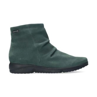 Mephisto Groene enkellaars met rits - Dames - Enkellaarsjes - Groen - 36 EU - Schoenen