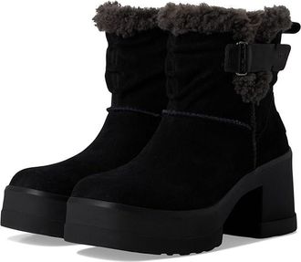 UGG Moxy Pull-on Womens Boots Black : 7.5 B - Medium, Leather/Suede
