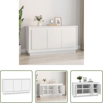 vidaXL Credenza bianca - Credenza Bianca 102x35x55 cm in Legno Multistrato