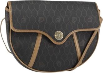 Dior Pre-owned Cross Body Bags, female, Black, Size: ONE SIZE Pre-owned PVC Honeycomb Shoulder Bag