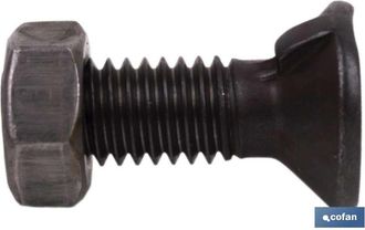 cofan Cofan - Din-604/934 C-6.8 3/4x60 Pulido Caja 25 Unid., Tornillo De Arado Din 604 De Cabeza Avellanada Y Cuello Cuadrado Especial Para El Montaje De Re