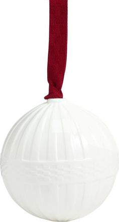 Wedgwood Festive Fluted Bone China Ornament in White at Nordstrom