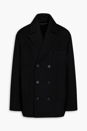 Jacquemus Double-breasted wool-twill peacoat - Black - IT 46