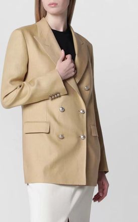 Tagliatore longline jacket notch lapels button pockets