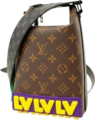 Louis Vuitton Pre-owned Cross Body Bags, male, Brown, Size: ONE SIZE Pre-owned Vintage Shoulder Bag