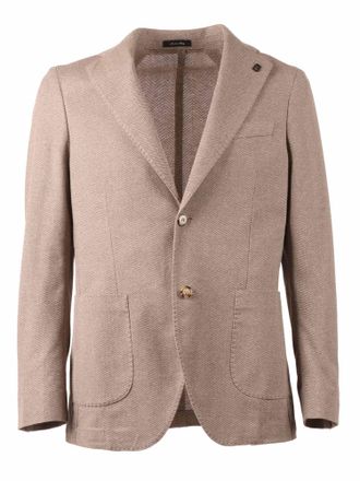 Breras Milano Tailored Cotton Notch Blazer