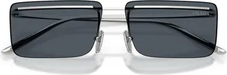 Prada Prc 53S Zonnebrillen - unisex - Zonnebrillen - Grijs - 60 MM - Accessoires