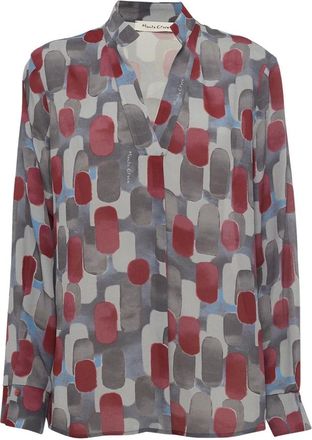 Manila Grace Overhemden, Dames, Veelkleurig, S, Blouses