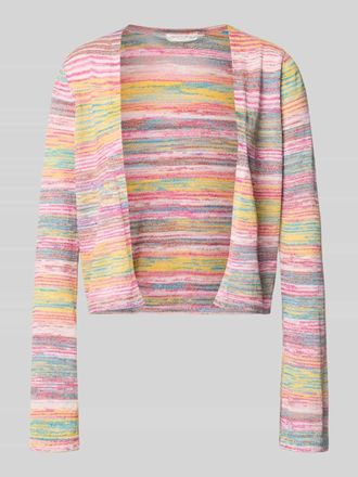 Christian Berg Cardigan aus Viskose-Mix mit offener Front in Apricot, Gr&ouml;&szlig;e XXL