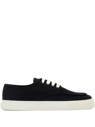 Prada Canvas Lace-Up Sneakers Shoes