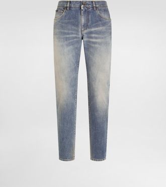 Dolce & Gabbana Denim Trousers - Man Denim Multi-colored 52