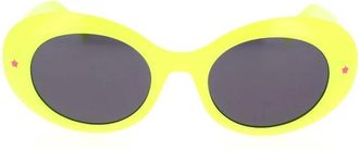Chiara Ferragni L.a. EYE Zonnebril Glamour Eyelike Sterren - Dames - Zonnebrillen - Geel - 50 MM - Accessoires