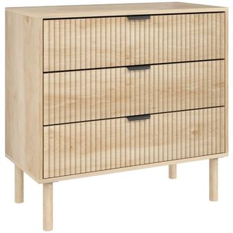 HOMCOM C&oacute;moda 80x40x77.5 cm roble
