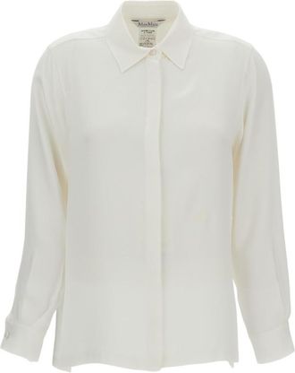 Max Mara White Regular Solid Shirt