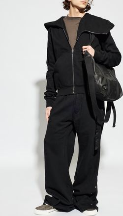 Rick Owens Wide-leg Sweatpants, Mens, Black