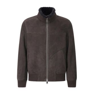 Arma Luxe Shearling Leren Jas - Heren - Leren en Su&egrave;de Jassen - Bruin - L - Jassen