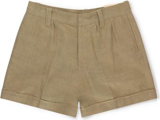 Fortela Bedford Linen Bermuda in Oil at Nordstrom, Size 31 Eu