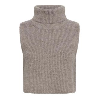Cream Gebreide kleding - Dames - Truien - Bruin - Maat: M/L Leer