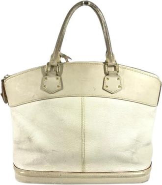 Louis Vuitton Pre-owned Vintage Suhali Leather Handbag - Dames - Vintage Handtas - Wit - ONE Size - Leer - Vintage