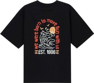 New Balance Cartoon Logo T-shirt Asia Sizing Black AMT32363-BK