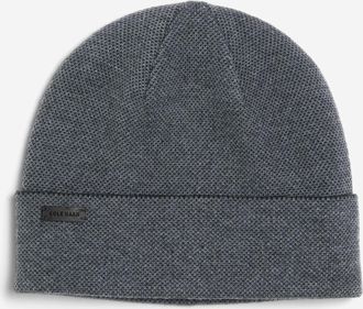 Cole Haan Mens Birdseye Knit Beanie - Black