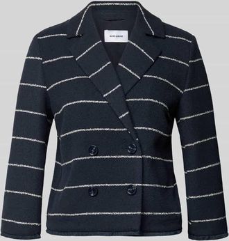 More & More More & More Regular Fit Blazer mit Reverskragen in Marine, Gr&ouml;&szlig;e 34