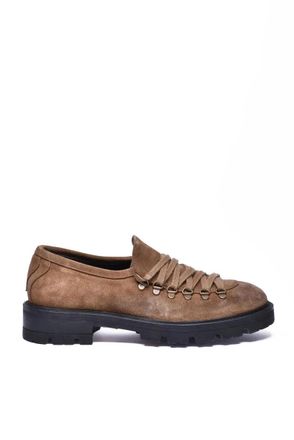 Ton Go&ucirc;t Suede Leather Lace-up Shoes - Brown