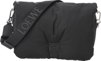 Loewe Pre-owned Womens Puffer Goya Messenger Bag in Black Nylon - One Size