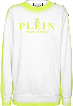 Philipp Plein Crewneck Sweatshirt - Dames - Sweatshirts - Wit - XS - Katoen - Hoodies & sweatvesten