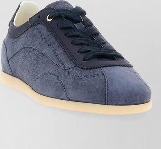 Brunello Cucinelli nubuck suede lace up low top sneakers