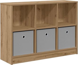 vidaXL Aparador Roble Artisan 88,5 X 27,5 X 63,5 Cm Vidaxl