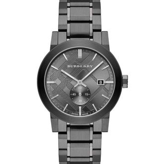 Burberry BU9902 Grey Chronograph Mens Watch Stainless Steel - One Size