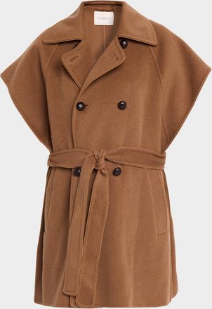 Lafayette 148 New York Oversized Double-Breasted Cashmere Vest